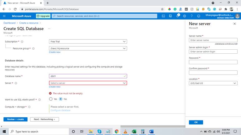 How To Create A Single Database In Azure SQL Database